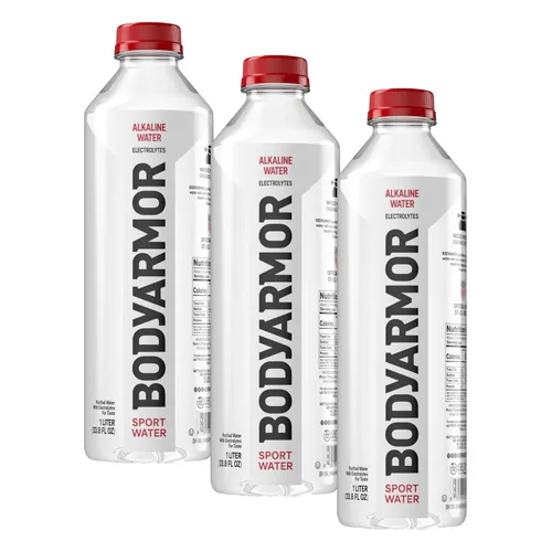 Vista 2 de BODYARMOR Nutrition Sport Water Agua alcalina, hidratación superior, fórmula deportiva de electrolitos equilibrados con pH, apoya la recuperación