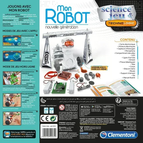 Vista 2 de Clementoni Science & Gaming - My Robot New Generation Child 8+ Robot de montaje con sensores, micro, imán Aplicación de programación y control