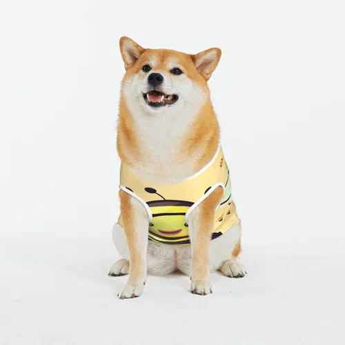 Vista 17 de Chaqueta clásica de ansiedad para perros, ropa cómoda para mascotas para gatos y perros, abrigo solar de corazón de dibujos animados para perros