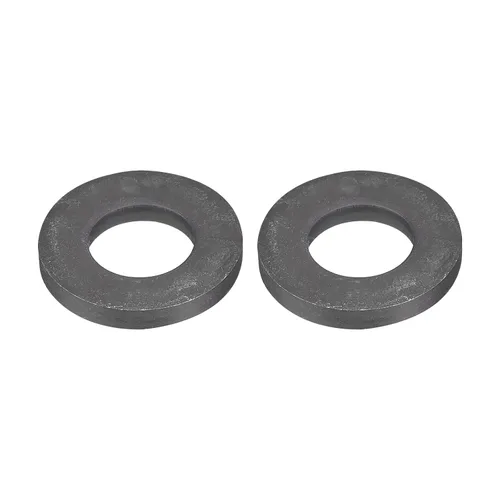 Vista 25 de Uxcell Arandela plana de acero al carbono para pernos M8, 10 piezas M8 x 16 x 1.5mm, aleación de acero negro oxidado de grado 8.8, sujetadores
