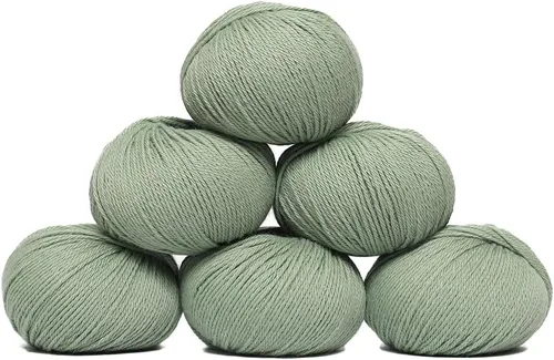 Vista 27 de Juego de 6 madejas de 100% lana de alpaca bebé (10.58 oz) de peso DK, fabricadas en Perú, celestial suave y perfecto para tejer y hacer ganchillo