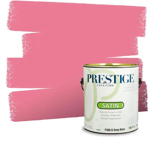 Vista 288 de Prestige Paints Pintura exterior e imprimación en uno, 1 galón, plano, coincidencia comparable de Valspar* Amber Rose*
