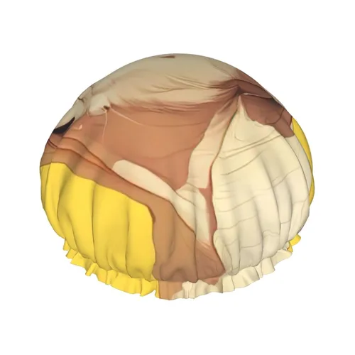 Vista 20 de Gorro de ducha con estampado de corazón abstracto, elástico y reutilizable, gorro de ducha grande impermeable, para mujeres, hombres y niños