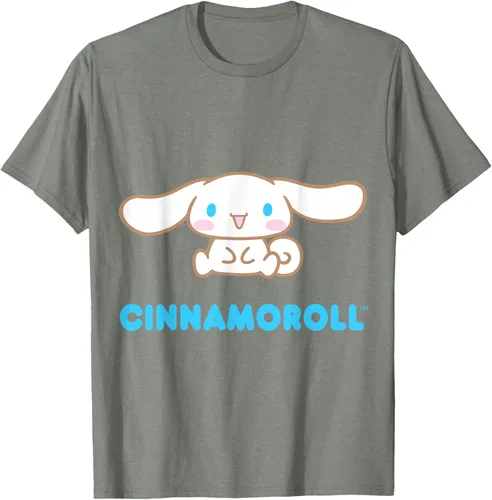 Vista 37 de Cinnamoroll Character Front and Back T-Shirt S Negro