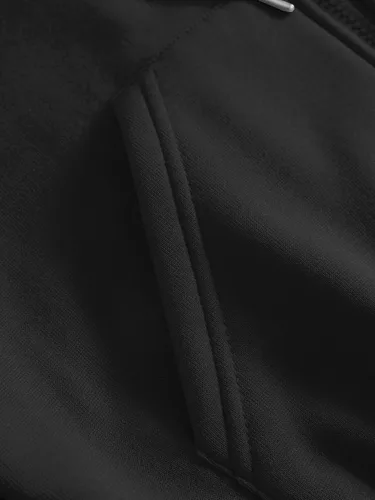 Vista 5 de Verdusa Conjunto de sudadera con capucha y pantalón corto con cremallera de 2 piezas para mujer
