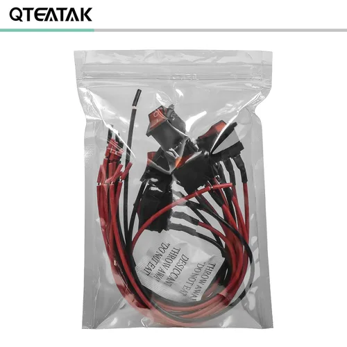 Vista 7 de KCD1 SPST Interruptor basculante de palanca precableado On/Off de 3 pines y 2 posiciones Snap DC 12V-24V 20A LED rojo para barco - Paquete de 5