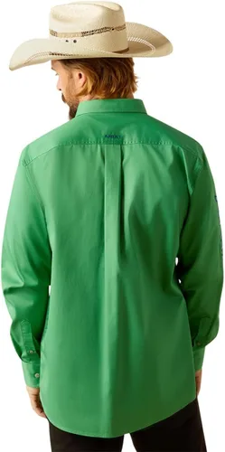 Vista 9 de Ariat Camisa de sarga con logotipo del equipo para hombre