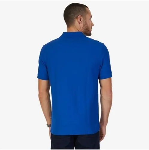 Vista 4 de Nautica playera polo clásica de mangas cortas, color sólido, para hombre