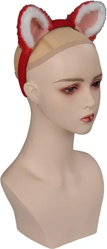 Vista 5 de Diadema para niñas con orejas para cosplay, panda, gorra de béisbol con orejas para niños