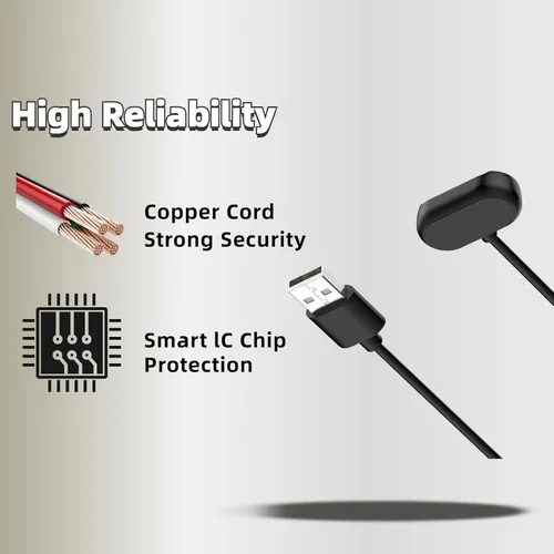 Vista 4 de Cargador para Amazfit Cheetah/Cheetah Pro, compatible con Amazfit T-Rex Ultra/T-Rex 2 (A2169), cable de carga USB A de 3.3 pies/3.3 ft