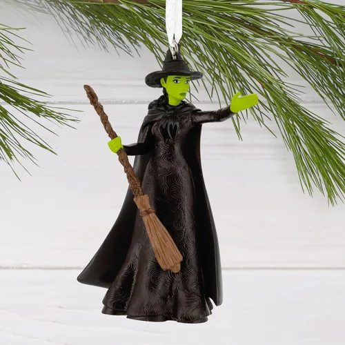Vista 5 de Hallmark Adorno navideño de Wicked Elphaba, regalos de película