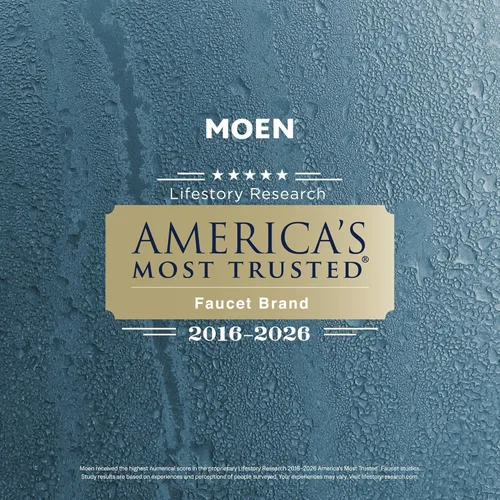 Vista 6 de Moen 2995EP Chateau - Grifo de ducha con tres manijas y grifo de ducha de rendimiento ecológico, válvula incluida, cromado