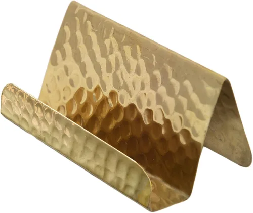 Vista 3 de Soporte para Tarjetas de Visita GoCraft Para 20-30 Tarjetas de Negocio (Latón Puro)