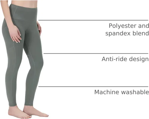 Vista 12 de Rocky Leggings de yoga de cintura alta, para entrenamiento, correr, ropa deportiva con control de abdomen para mujer, pantalones capri y de longitud