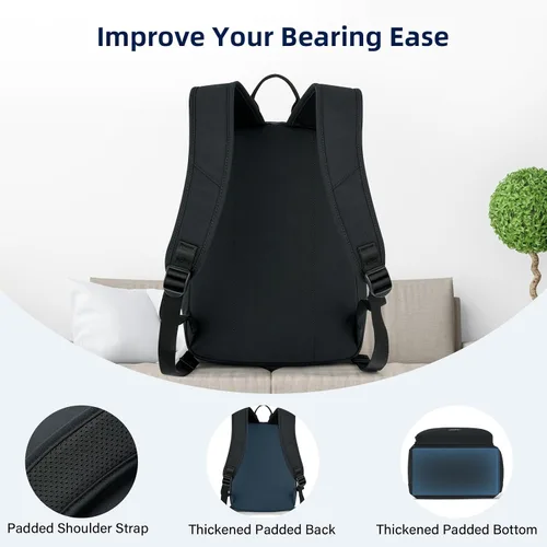 Vista 6 de Mochilas informales, Negro -, Mochilas Daypack
