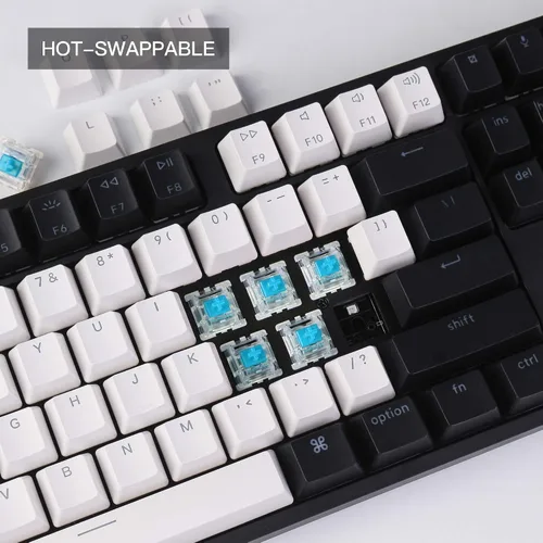 Vista 2 de Keychron Interruptor azul con retroiluminación RGB intercambiable C1