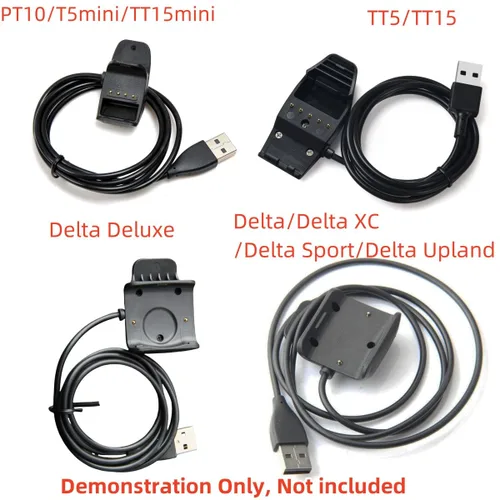 Vista 3 de Reemplazo Garmin TT15Mini cargador de clip de carga TB10 PT10 PT6 Negro