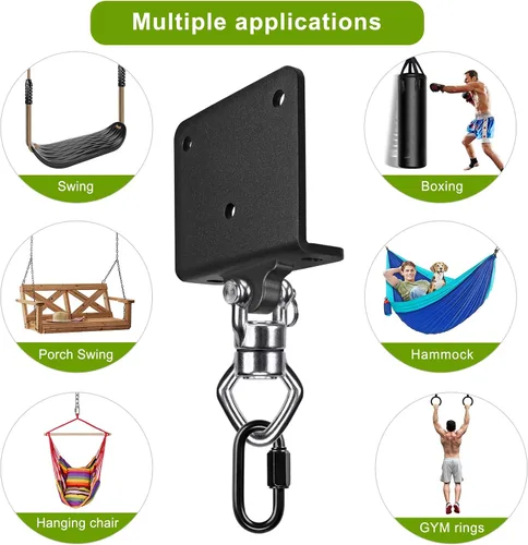 Vista 8 de SELEWARE Colgador de Saco de Boxeo de Servicio Pesado y Abrazadera de Viga para Boxeo, Muay Thai, MMA E. Beam Mount Percha para saco de boxeo