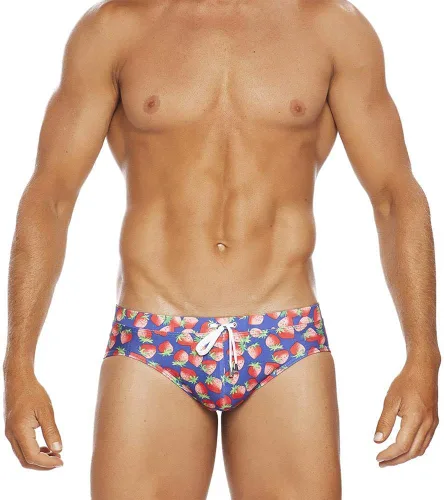 Vista 2 de UXH Traje de baño para hombre Briefs acolchado traje de baño masculino sexy natación bikini tabla playa surf natación troncos