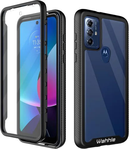 Vista 56 de Funda compatible con Motorola Edge 5G UW, protector de pantalla integrado de cuerpo completo, a prueba de golpes, ajuste delgado, funda protectora