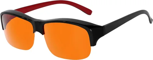Vista 23 de Eyekepper Blue Light Reduction Fitover Glasses with Amber Lens Computer Glasses for Digital Screen,Wear Over Most Eyewear or Alone for
