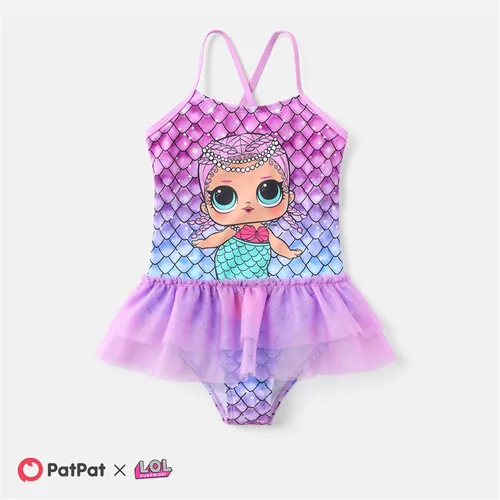 Vista 2 de L.O.L. Surprise! Traje de baño de una pieza con diseño de sirena para niña