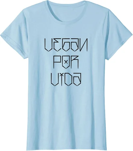 Vista 3 de Vegana Por Vida Chica Mexicana Vegana Vegetariana Base Camiseta