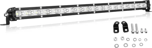Vista 12 de Willpower 2 unids 5 pulgadas 15 W sola fila LED barra de luz Spot Beam Slim Off Road Luz niebla lámpara de trabajo luces de conducción para 4X4