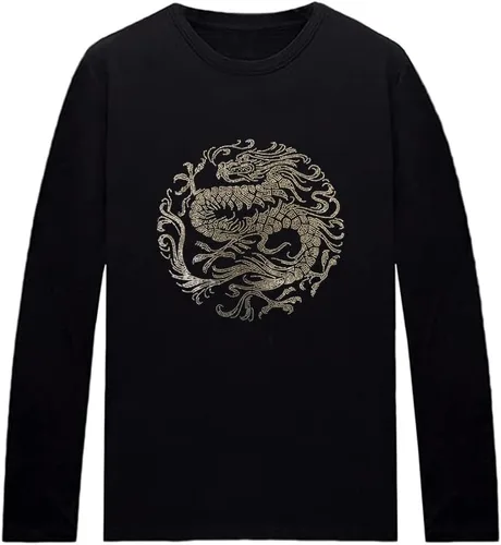 Vista 26 de HZCX FASHION Camisetas gráficas de manga larga para hombre y mujer, camisetas divertidas con diamantes de imitación