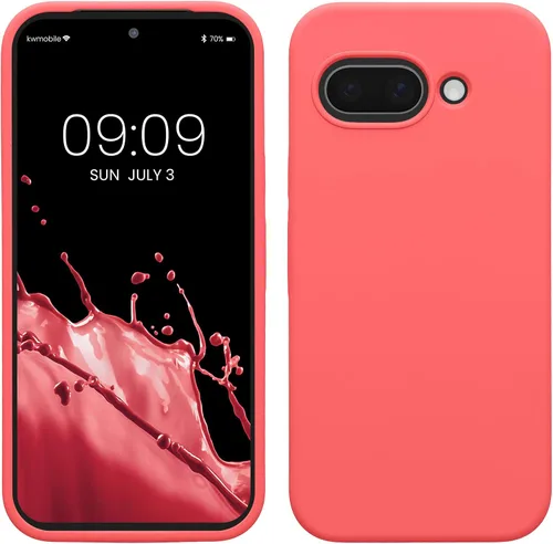 Vista 67 de kwmobile Funda Compatible con Google Pixel 6 Pro - Funda de Teléfono de Silicona TPU con Acabado Suave - Azul Caribe