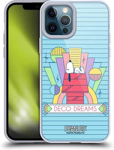 Vista 92 de Head Case Designs Snoopy Deco Dreams - Funda de gel suave con licencia oficial de Peanuts Blue Pattern compatible con Apple iPhone 7 Plus/iPhone 8