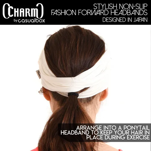 Vista 6 de Bandana elástica de Casualbox, estilo japonés, para cabello largo, rastas, pañuelo para cabeza, unisex, Talla libre, Granate