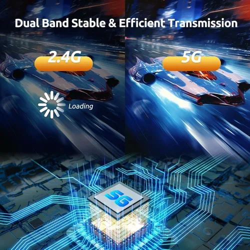 Vista 6 de Transmisor HDMI inalámbrico y 2 receptores, 4K decodifica salida 1080P