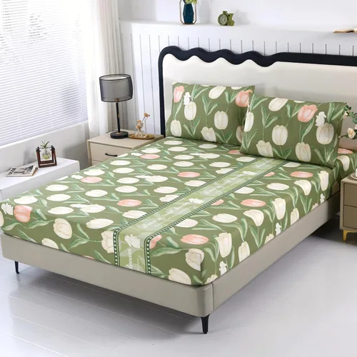 Vista 9 de SDIII Sábana bajera ajustable azul floral individual con 2 fundas de almohada, no incluye sábana encimera, microfibra suave azul vintage, sábanas