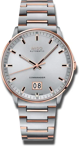 Vista 10 de MIDO Commander Big Date - Swiss Automatic Watch for Men - 42mm Stainless Steel Case - See Through Caseback - 80 Hour Power Reserve PVD antracita