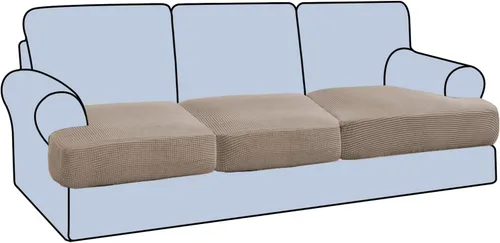 Vista 55 de H.VERSAILTEX Funda elástica para sillón con cojín en forma de T, fundas de cojín en T para sillón y sofá de sala de estar, funda para sofá, funda