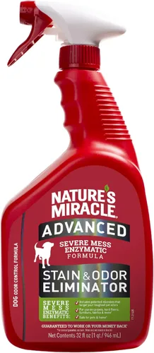 Vista 14 de Nature's Miracle Eliminador avanzado de manchas y olores para perros para desastres severos de los perros