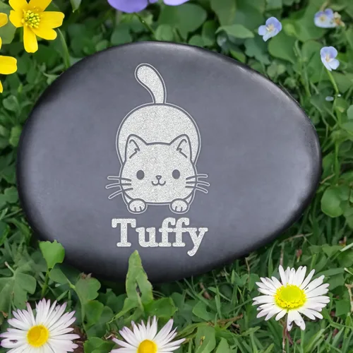 Vista 20 de Regalos conmemorativos para gatos, piedra conmemorativa personalizada para mascotas, lápida conmemorativa para gatos, marcadores de tumbas de gatos