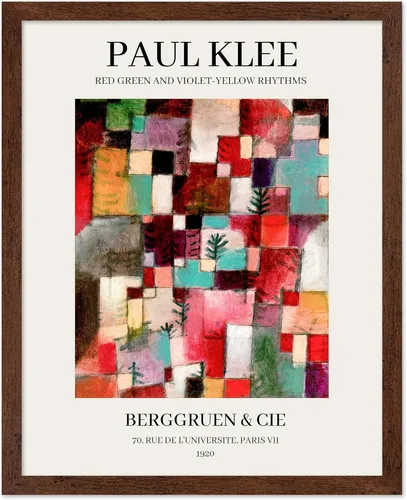 Vista 12 de Poster Master Póster vintage de Paul Klee – Impresión retro de cómicos – Arte de dibujo – Arte abstracto – Regalo para hombres y mujeres – Estilo-09