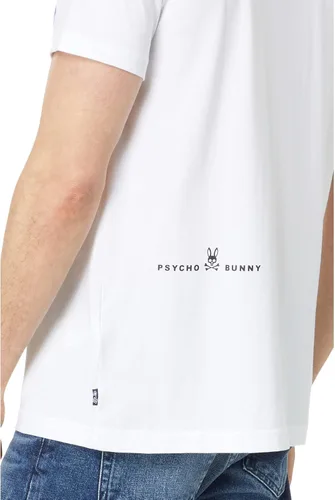 Vista 3 de Psycho Bunny Tyrian Graphic Tee Blanco XL (US Hombre 7), Blanco