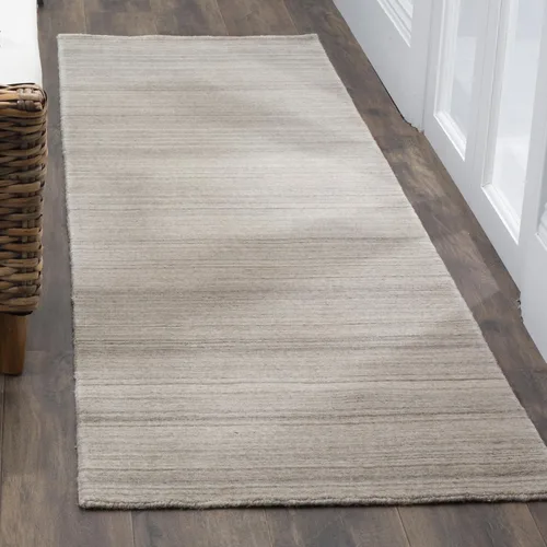 Vista 2 de SAFAVIEH Himalaya Collection - Alfombra cuadrada de 6 pies, color gris pardo, lana hecha a mano, ideal para zonas de alto tráfico en sala de estar