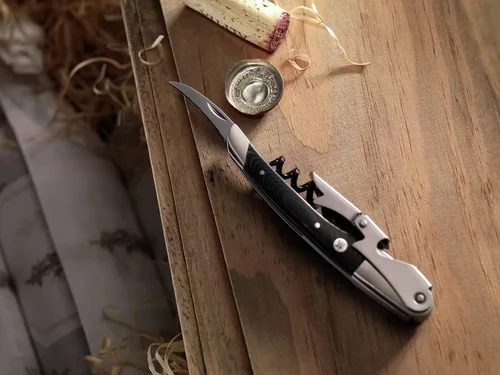 Vista 3 de ZWILLING Henckels Sommelier Accessories - Sacacorchos de camarero clásico con mango de micarta, acero inoxidable