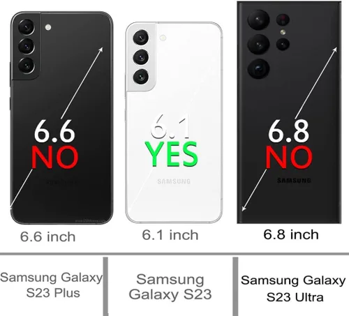 Vista 2 de Funda para Galaxy S23, S23 con protector de pantalla de TPU flexible autorreparable [2 paquetes], 3 en 1, funda de protección resistente a prueba