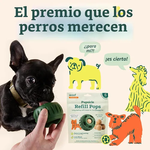Vista 7 de WOOF Pupsicle Refill Pops - Snacks para perro de poco desorden - con mantequilla de cacahuete y carne de res - Premios para perro - De larga