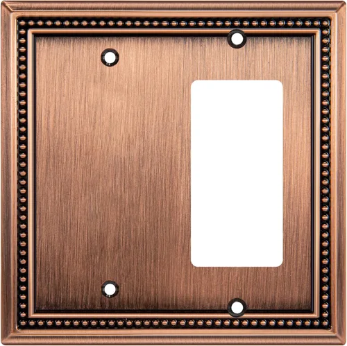 Vista 31 de Henne Bery Sunken Pearls Placa de Pared Decorativa de Servicio Pesado Placa de Interruptor Cubierta de Tomacorriente