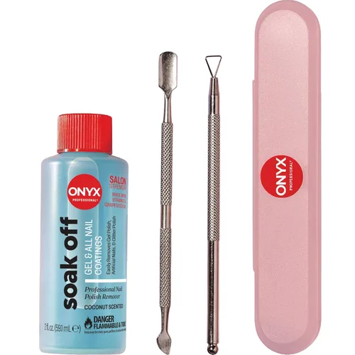 Vista 10 de Onyx Professional Removedor de esmalte de uñas con aroma de coco con lima de uñas, 16 oz, Removedor de esmalte de gel de máxima potencia