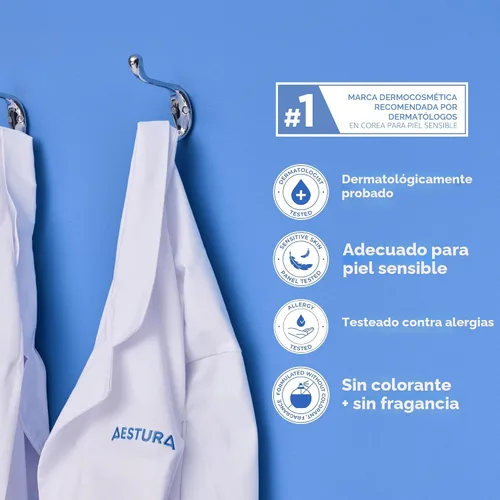 Vista 8 de AESTURA ATOBARRIER365 Hidratante facial coreano ligero con ceramidas Fortalece la barrera, hidratación de absorción rápida, adecuado para pieles