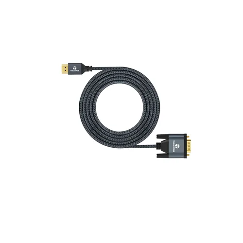 Vista 7 de Thsucords Cable HDMI a VGA de 3.3 pies, cable trenzado chapado en oro HDMI a VGA (macho a macho) compatible con computadora, escritorio, portátil