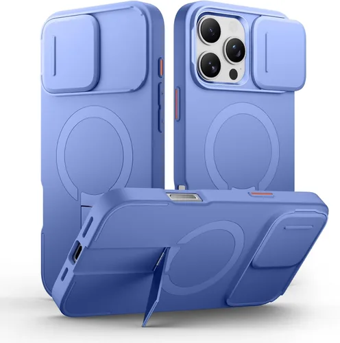 Vista 98 de SURITCH Funda para iPhone Air con cubierta de control de cámara, funda deslizante para cámara y soporte ajustable, compatible con MagSafe, a prueba