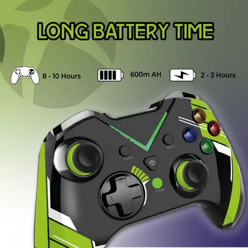 Vista 2 de Wireless Gaming Controller compatible with Xbox Series SSeries XOne SOne X360OnePS3PCPC 360Windows 781011, Connection, USB Charging, LED Backlight